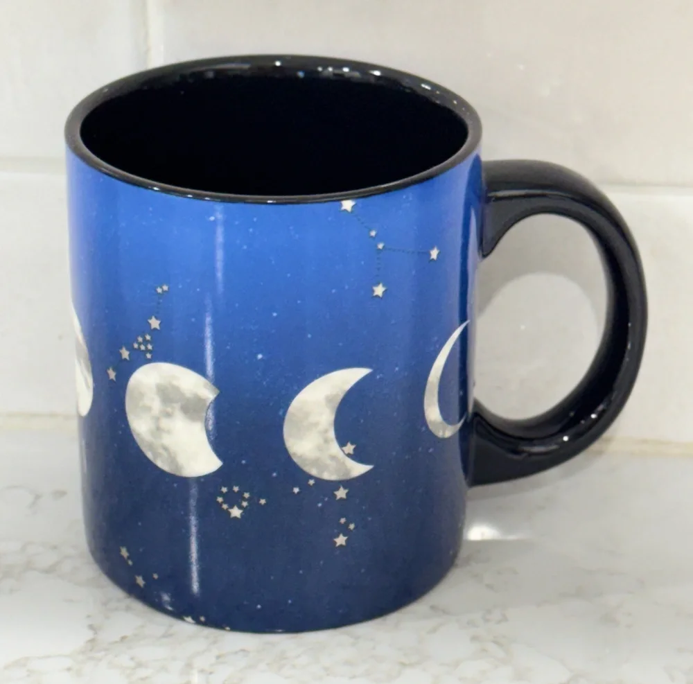 Spirit Halloween Moon Phases Celestial Mystic Witchy Oversized Coffee Cup Mug